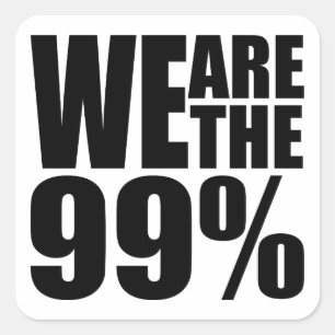 We Are the 99% Sticker