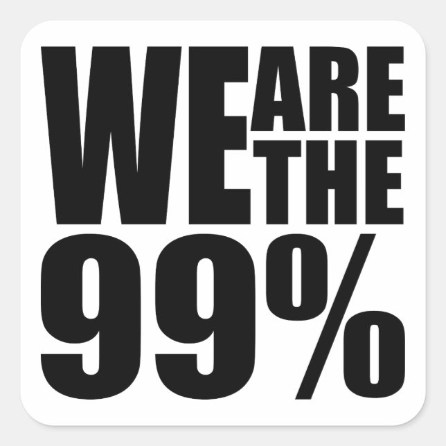 We Are the 99% Sticker (Front)