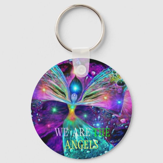 WE ARE THE ANGELS   KEY RING (Front)