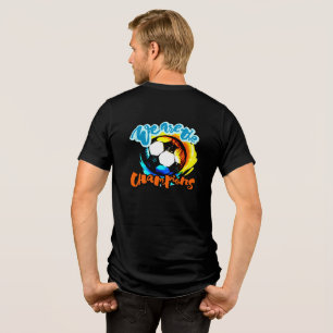 We Are The Champions Soccer Ball Graphic Tri-Blend Shirt