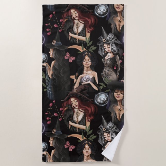 We Are the Daughters of Witches You Could Not Burn Beach Towel (Front)