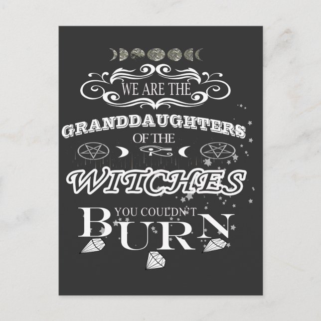 we are the granddauters of the witches T-Shirt Postcard (Front)