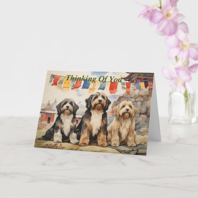 We Are Tibetan Greeting Card (Orchid)