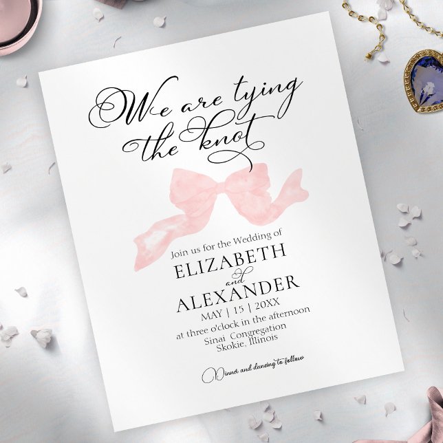 We Are Tying The Knot | Pink Bow Budget Wedding (Creator Uploaded)