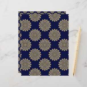 We Are Watching You Navy And Gold Polka Dots