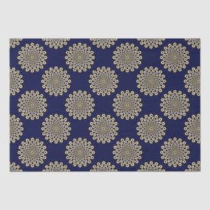 We Are Watching You Navy And Gold Polka Dots Tissue Paper