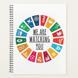 We Are Watching You Sustainable Gift for Men Women Planner