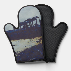 We ate all the Fish, Now What? Harbour Island Oven Mitt