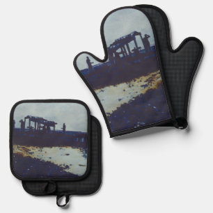 We ate all the Fish, Now What? Harbour Island Oven Mitt & Pot Holder Set