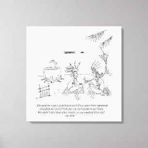 We Ate Him canvas print