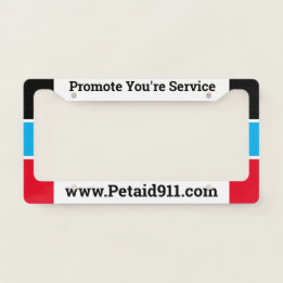 We Back Reno Businesses  Licence Plate Frame