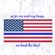 We Back The Blue Police Law Enforcement