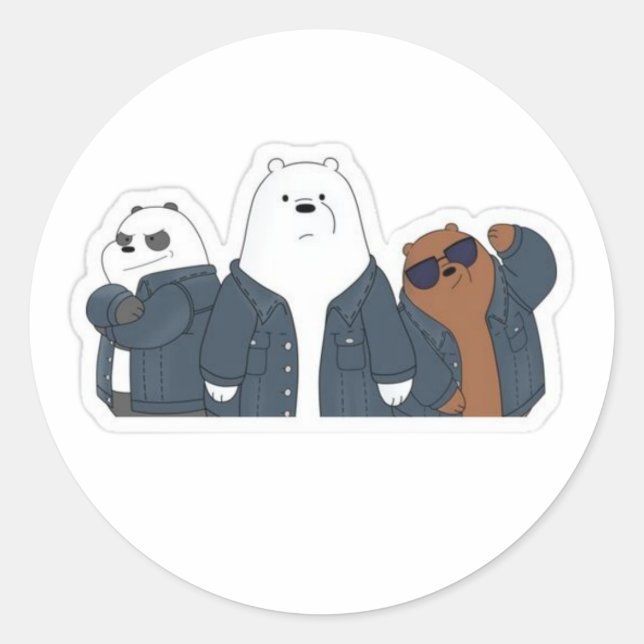 We bare bear Sticker  (Front)