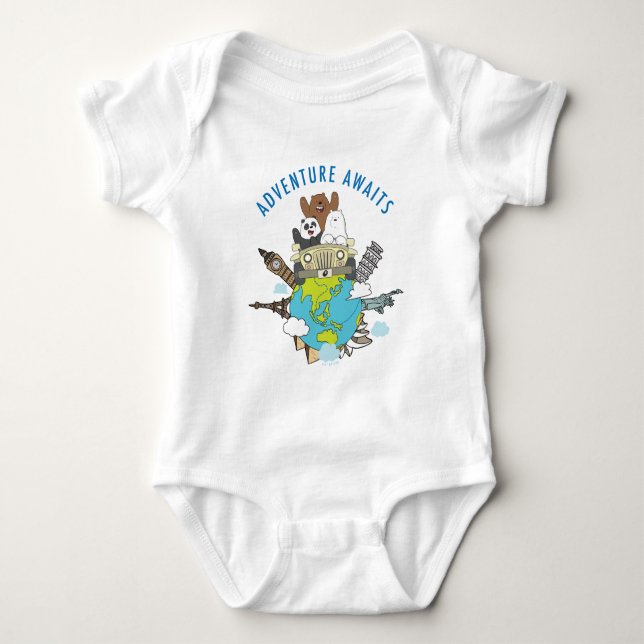 We Bare Bears - Adventure Awaits Baby Bodysuit (Front)