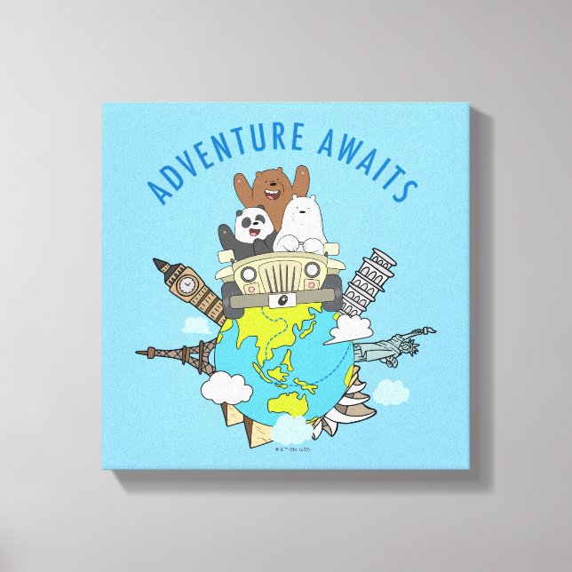 We Bare Bears - Adventure Awaits Canvas Print (Front)