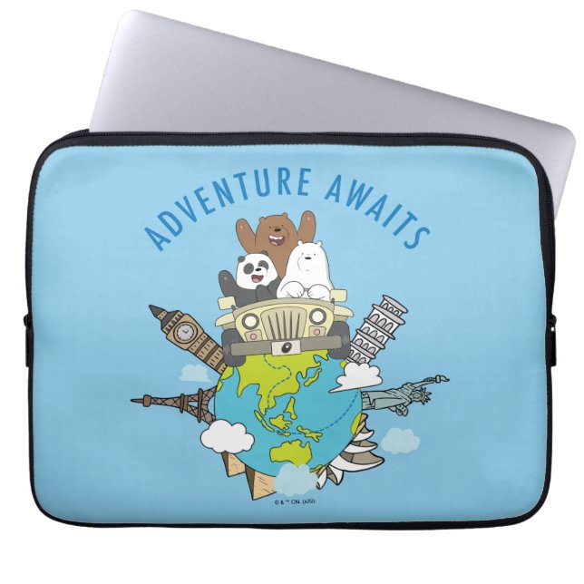 We Bare Bears - Adventure Awaits Laptop Sleeve (Front)