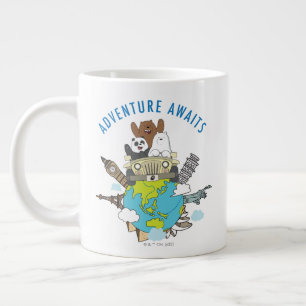 We Bare Bears - Adventure Awaits Large Coffee Mug