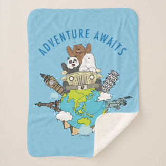 We Bare Bears - Adventure Awaits Sherpa Blanket