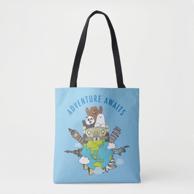 We Bare Bears - Adventure Awaits Tote Bag (Front)