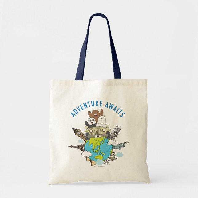 We Bare Bears - Adventure Awaits Tote Bag (Front)