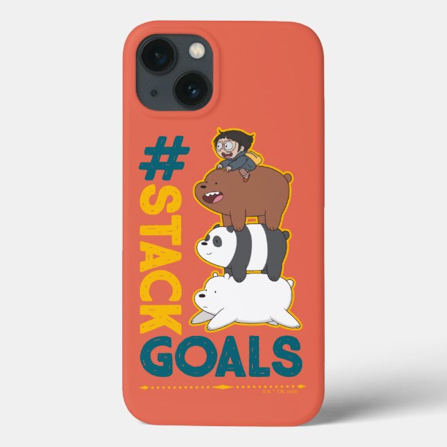 We Bare Bears and Chloe - #StackGoals Case-Mate iPhone Case (Back)