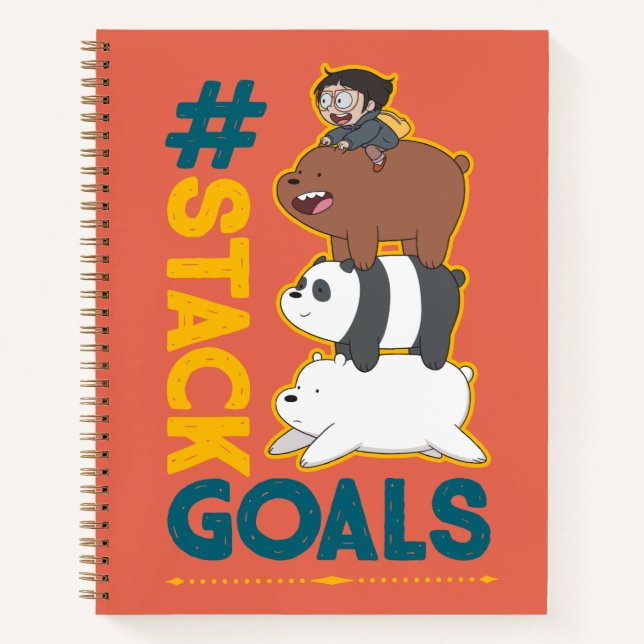 We Bare Bears and Chloe - #StackGoals Notebook (Front)