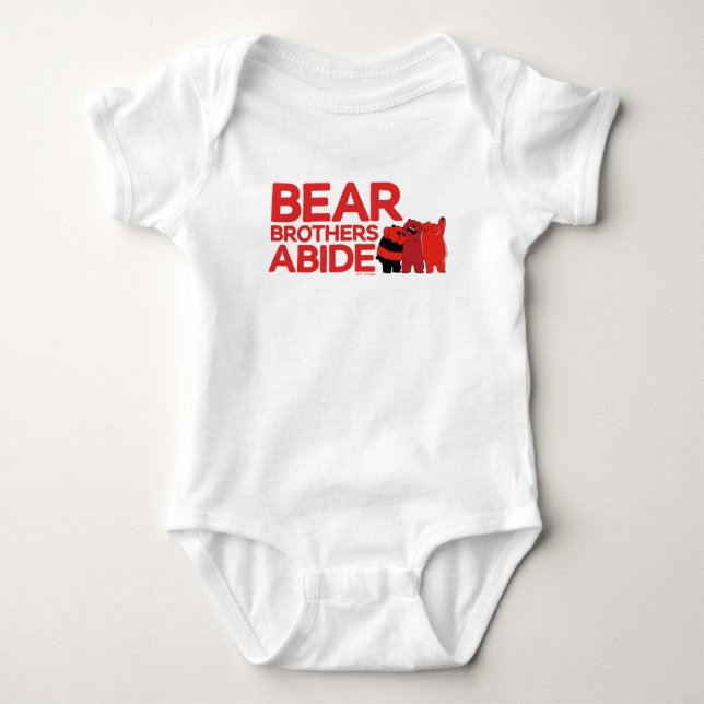 We Bare Bears - Bear Brothers Abide Baby Bodysuit (Front)