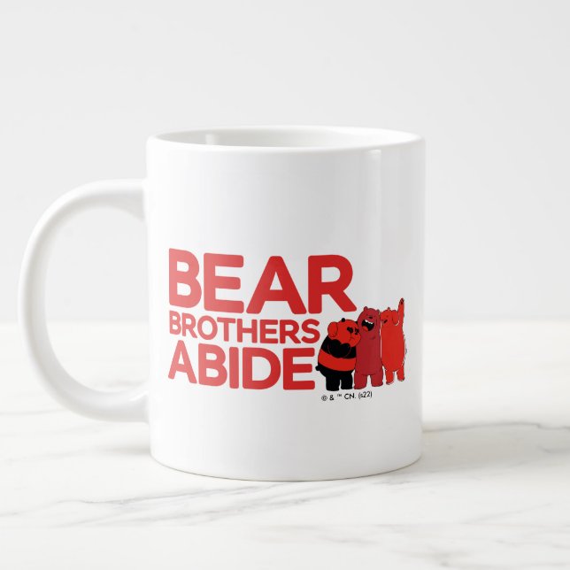 We Bare Bears - Bear Brothers Abide Large Coffee Mug (Left)