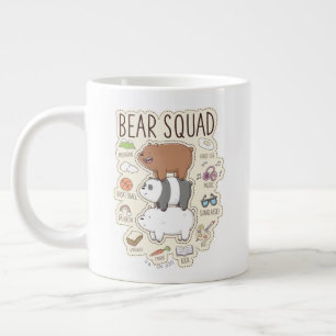 We Bare Bears - Bear Squad Journal Graphic Large Coffee Mug