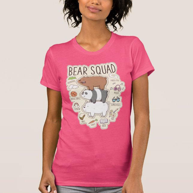 We Bare Bears - Bear Squad Journal Graphic T-Shirt (Front)