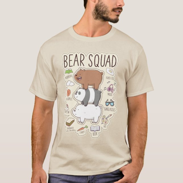 We Bare Bears - Bear Squad Journal Graphic T-Shirt (Front)