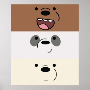 We Bare Bears  Bear Stripes Poster