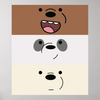 We Bare Bears - Bear Stripes Poster