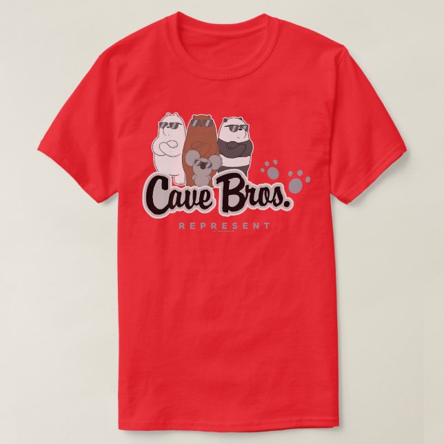 We Bare Bears Cave Bros  T-Shirt (Design Front)