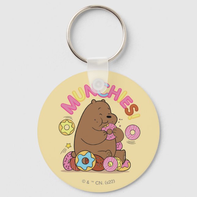 We Bare Bears - Grizz Donut Munchies! Key Ring (Front)