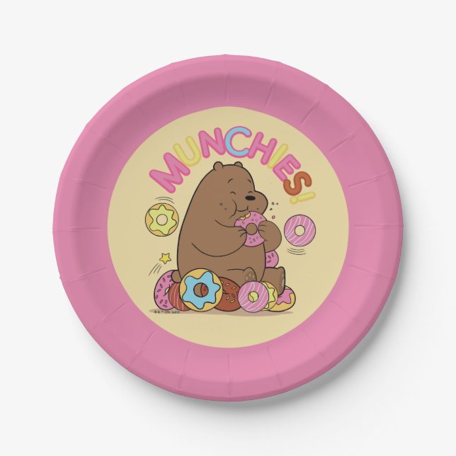 We Bare Bears - Grizz Donut Munchies! Paper Plate (Front)