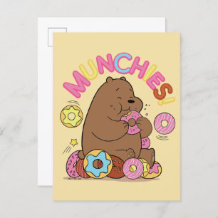 We Bare Bears - Grizz Donut Munchies! Postcard