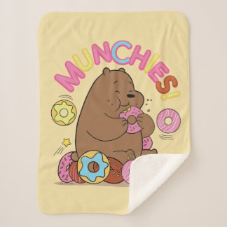 We Bare Bears - Grizz Donut Munchies! Sherpa Blanket
