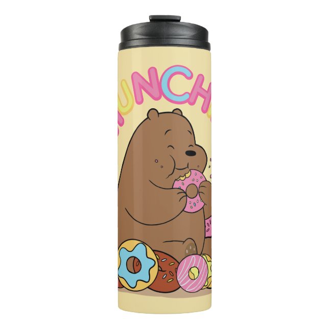 We Bare Bears - Grizz Donut Munchies! Thermal Tumbler (Front)