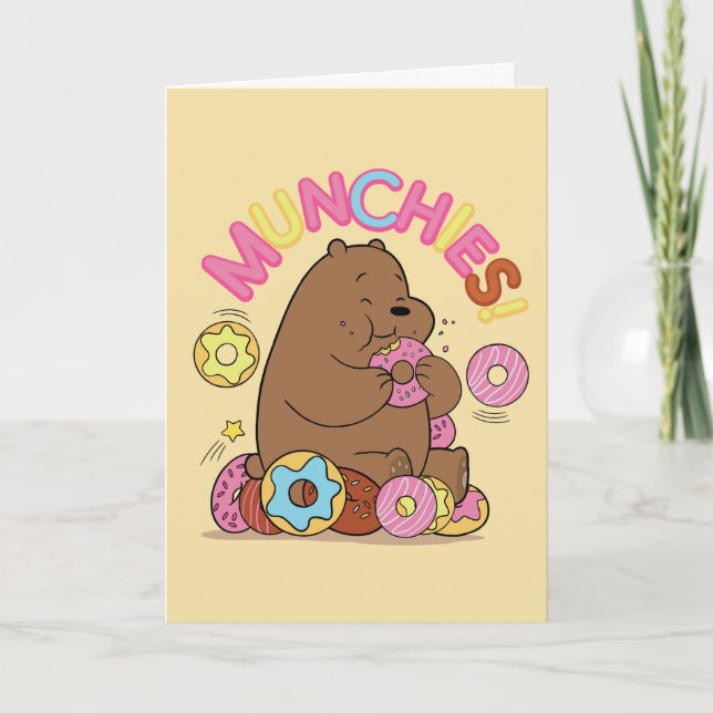 We Bare Bears - Grizz Doughnut Munchies! Card (Front)
