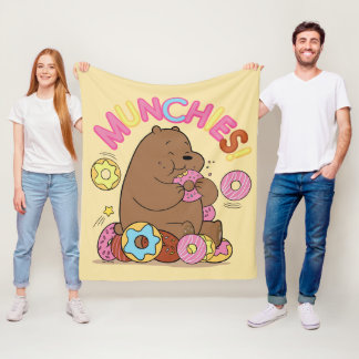 We Bare Bears - Grizz Doughnut Munchies! Fleece Blanket