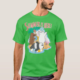 We Bare Bears Grizz Panda Ice Bear Summer is Here T-Shirt