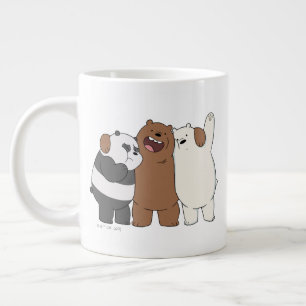 We Bare Bears Group Hug Large Coffee Mug