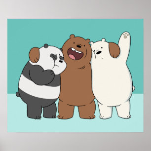 We Bare Bears Group Hug Poster