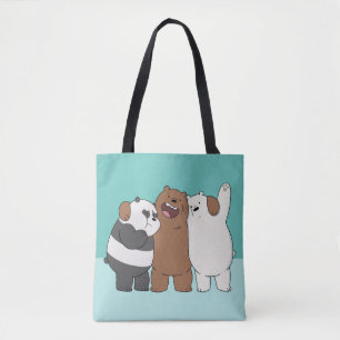 We Bare Bears Group Hug Tote Bag