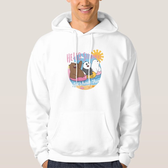 We Bare Bears - Hello Summer! Let's Have Fun Hoodie (Front)