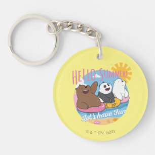 We Bare Bears - Hello Summer! Let's Have Fun Key Ring