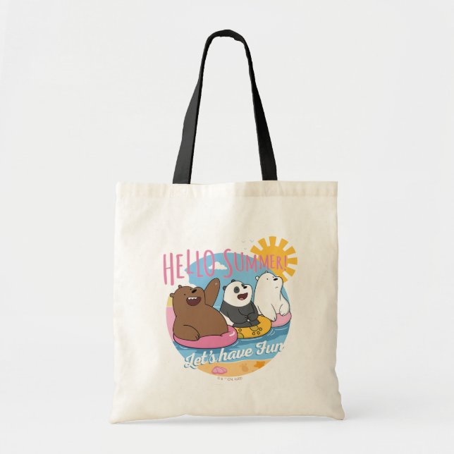 We Bare Bears - Hello Summer! Let's Have Fun Tote Bag (Front)