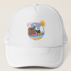 We Bare Bears - Hello Summer! Let's Have Fun Trucker Hat