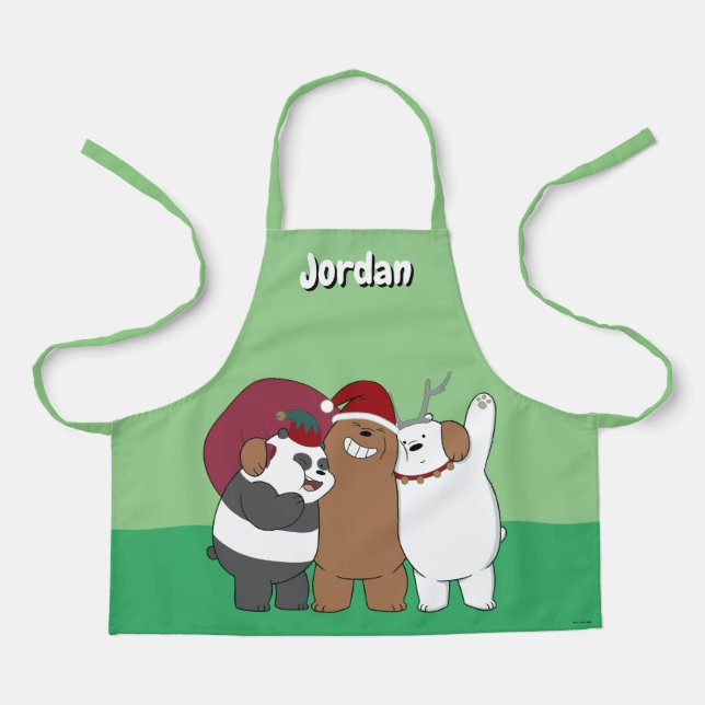 We Bare Bears - Season's Greetings Apron (Front)
